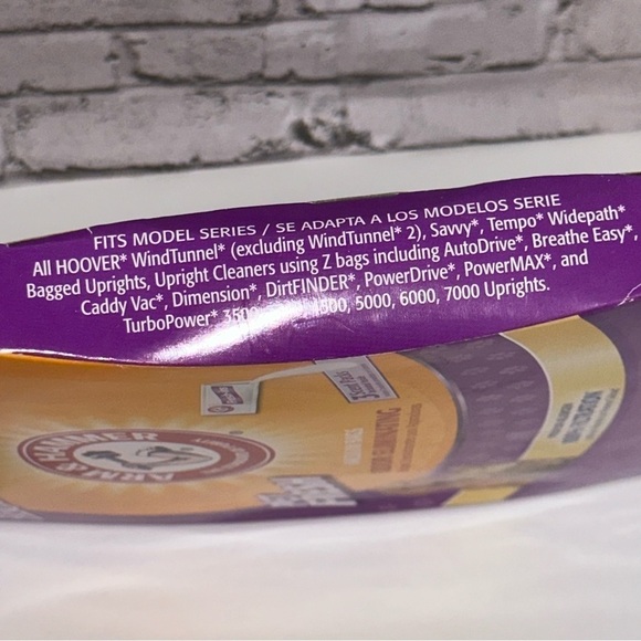 Hoover Y/Z Odor Eliminating Vacuum Bag Arm & Hammer 3 Bags & Scent Packs NIP - Picture 5 of 8